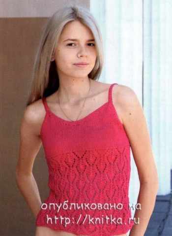 Ажурный топ на лямках Ажурный топ на лямках