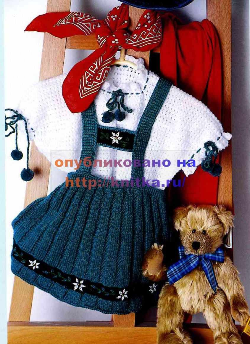 вязаная юбка для девочки