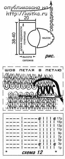сехма вязания угг сехма вязания угг