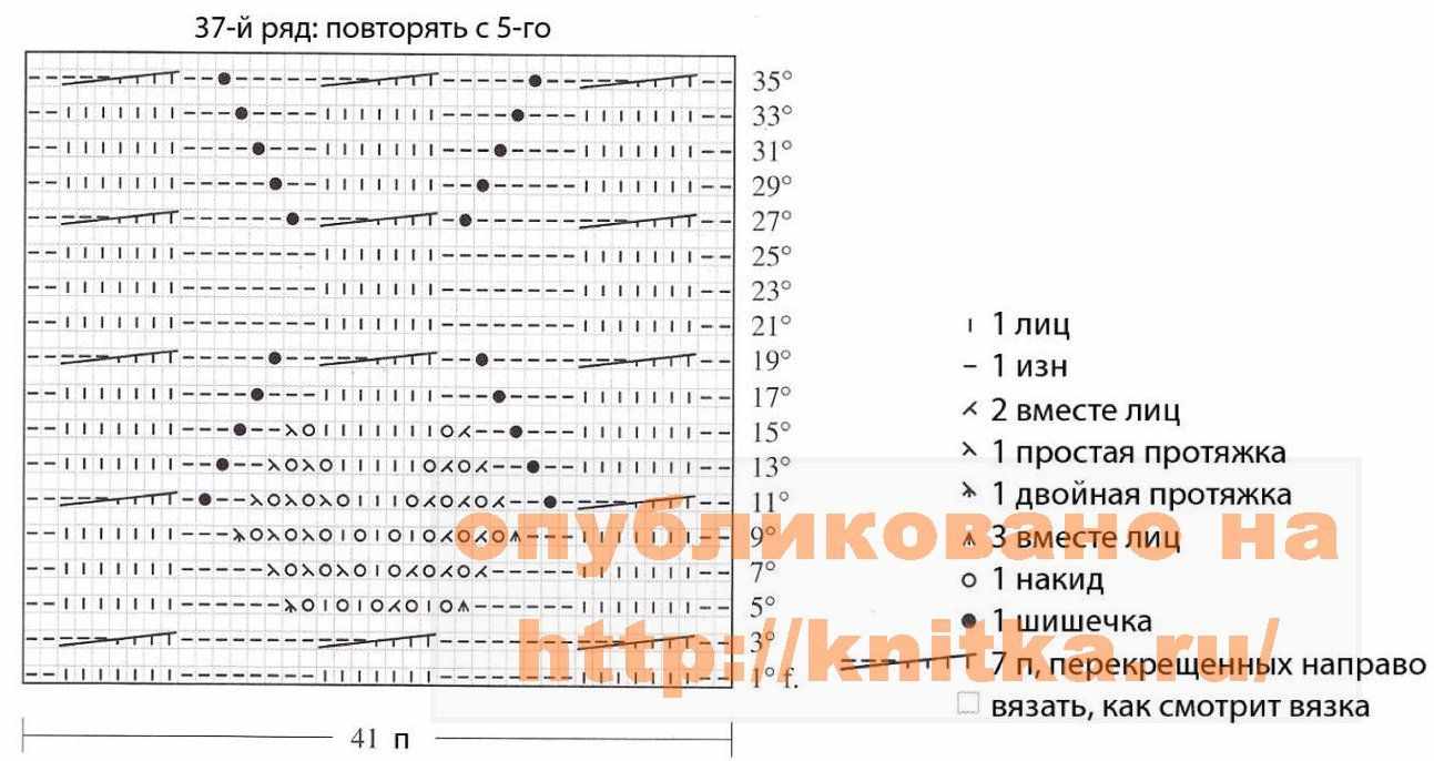 схема узора для топа схема узора для топа