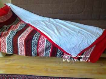 фото вязаного спицами пледа фото вязаного спицами пледа