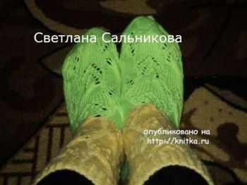 носки спицами фото