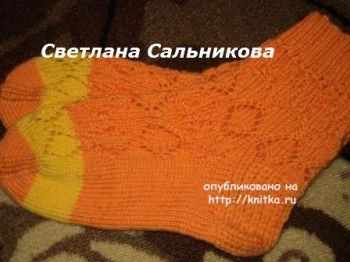 носки спицами фото