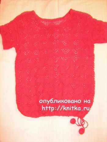 кофта спицами