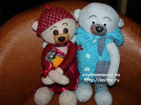 вязаные спицами игрушки
