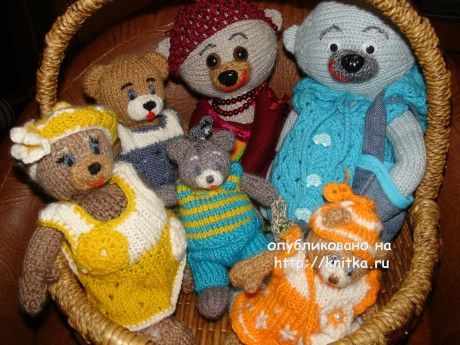 вязаные спицами игрушки