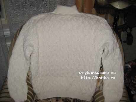 свитер спицами