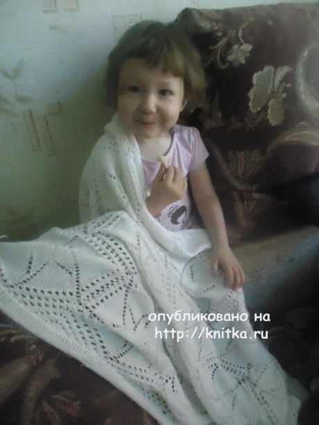 детский плед спицами