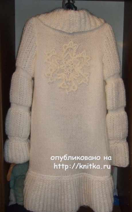 Жакет связанный спицами