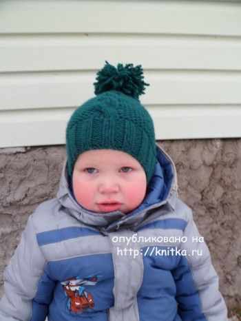 Шапочка для мальчика МК. Работа Ольги