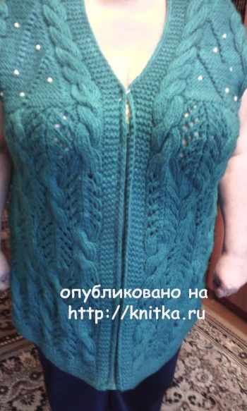 Жилет спицами Жилет спицами