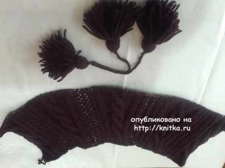 вязаный снуд спицами